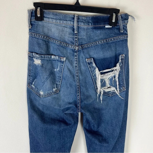 MOTHER SUPERIOR The Dazzler Shift Jeans Your Treat or Mine? Distressed Size 27 - Picture 6 of 11